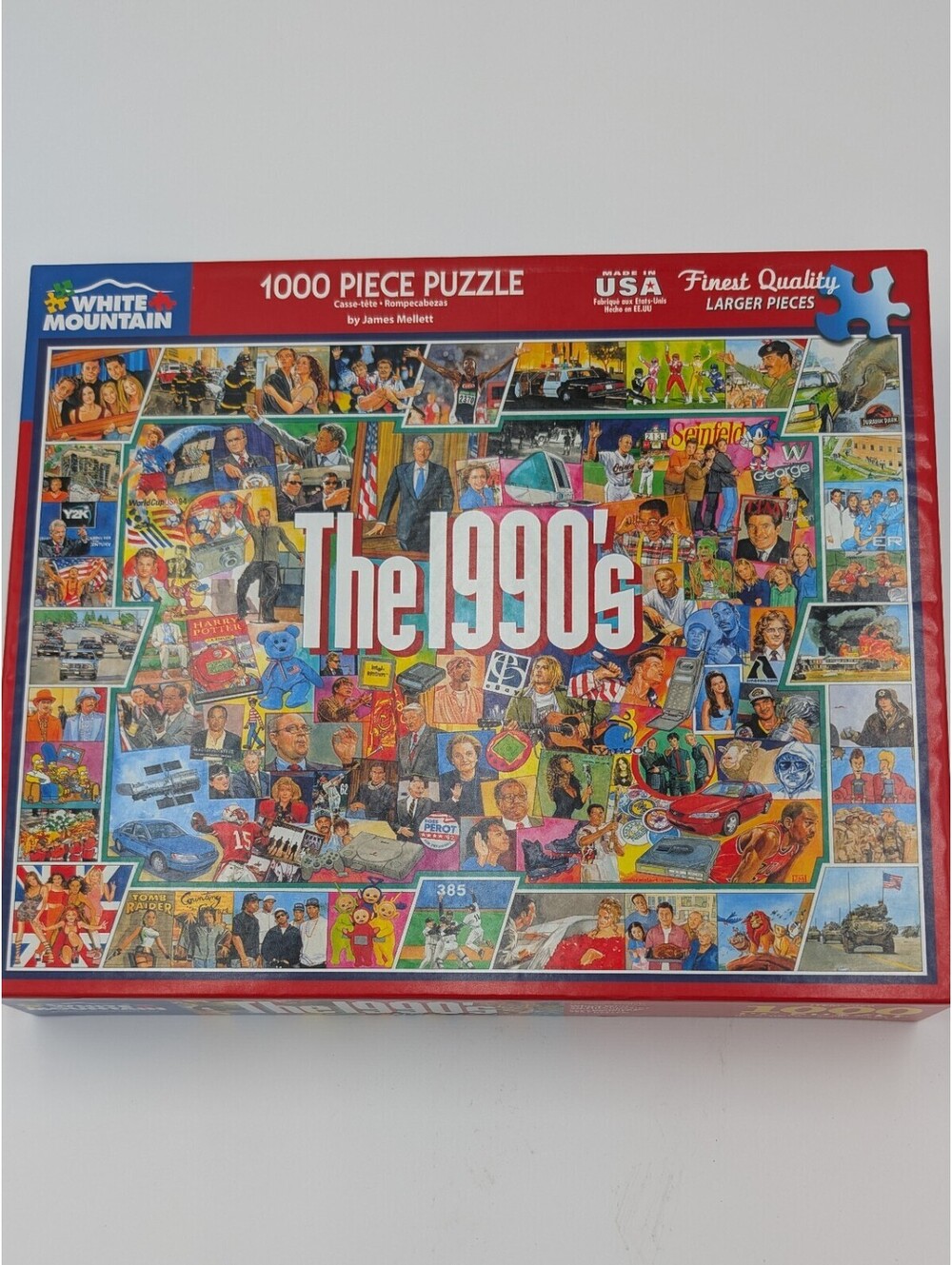 WHITE MOUNTAIN Jigsaw Puzzle “THE 1990's” 1000 Piece COMPLETE